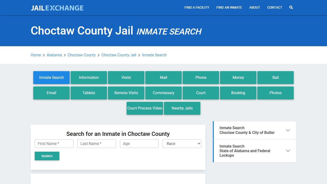 Choctaw County Jail, AL Inmate Search: Roster & Mugshots