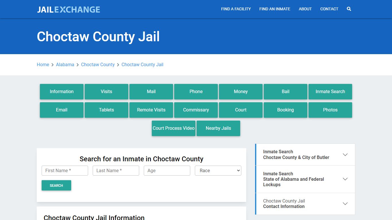 Choctaw County Jail Roster Lookup, AL, Inmate Search